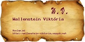 Wallenstein Viktória névjegykártya